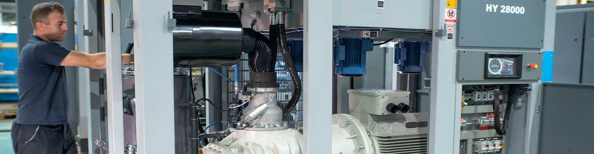 Screw compressor installation