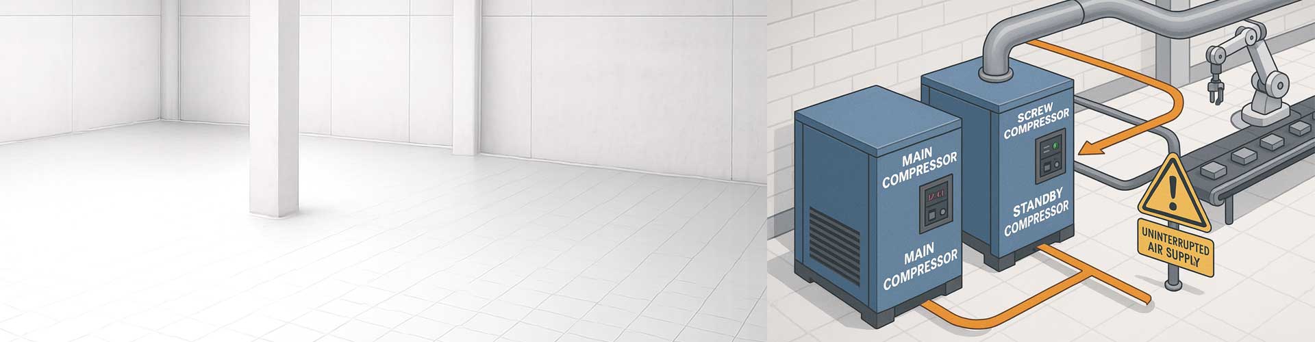 The importance of standby screw compressors in critical industries